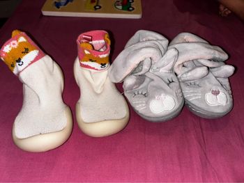 Lot de 2 chaussons fille