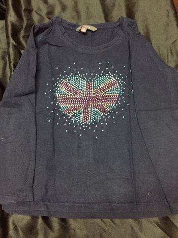 Maillot manche longue bleu marine t 6 ans