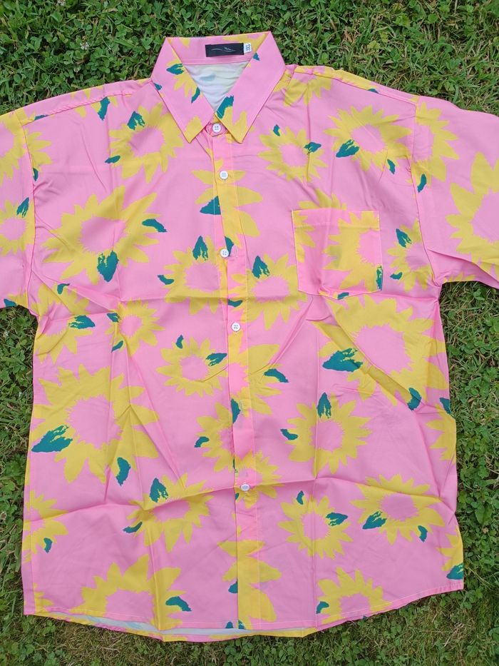 Chemise rosé homme L - photo numéro 2