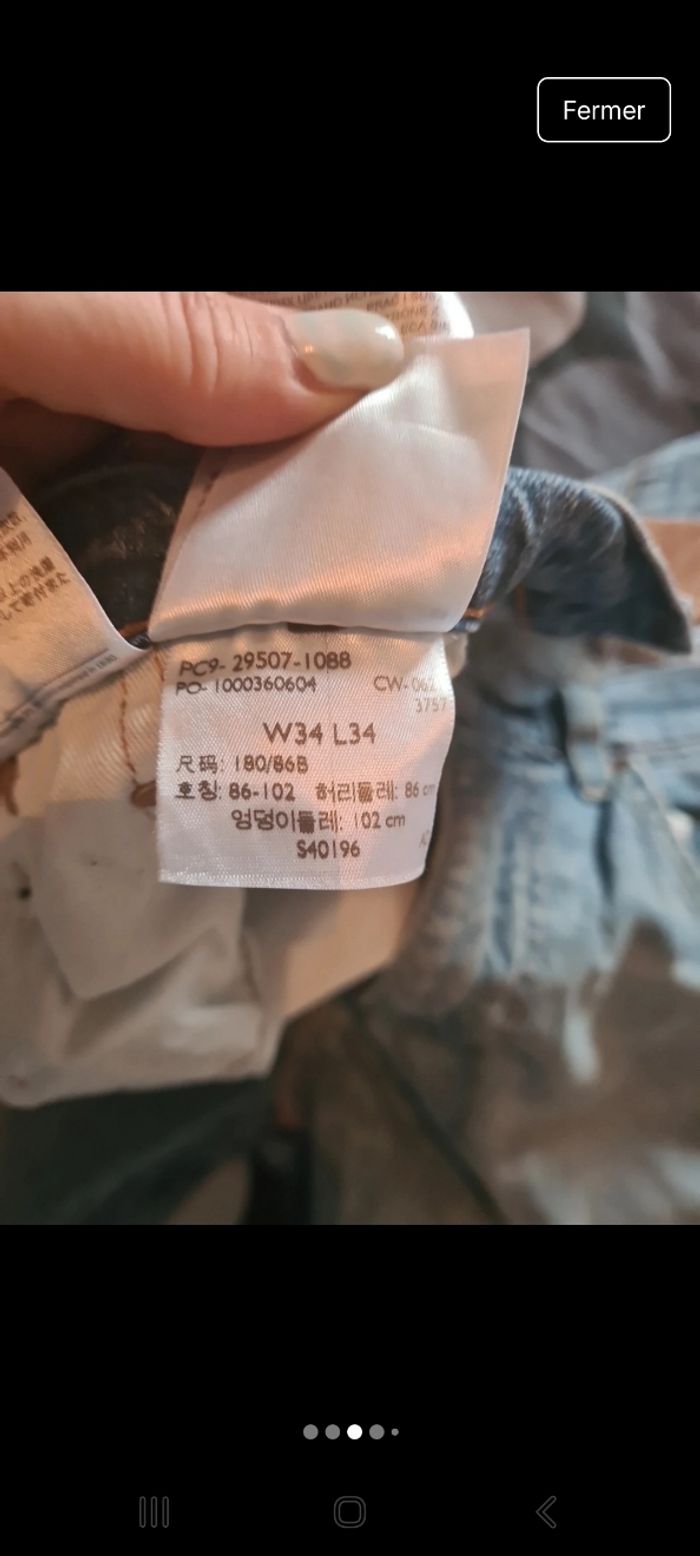 2 Jean levis prix lot 30 euros - photo numéro 5