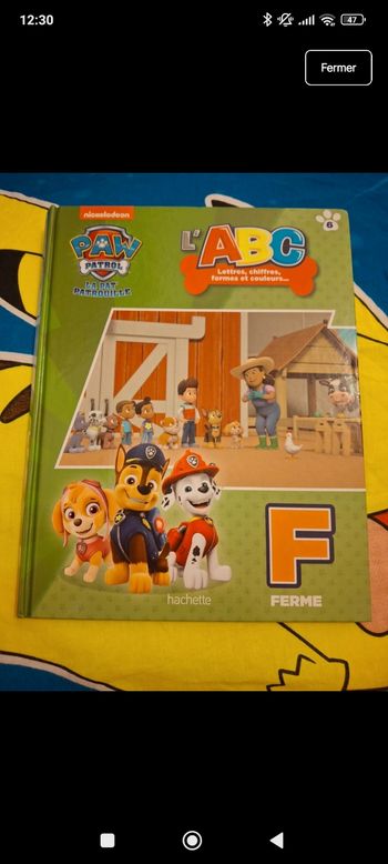 Pat patrouille lettre f