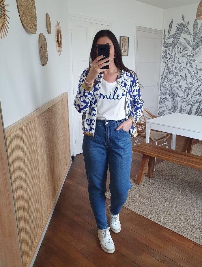 Jean mom Istanbul bleu moyen Taille 36 (taille grand) - photo numéro 3