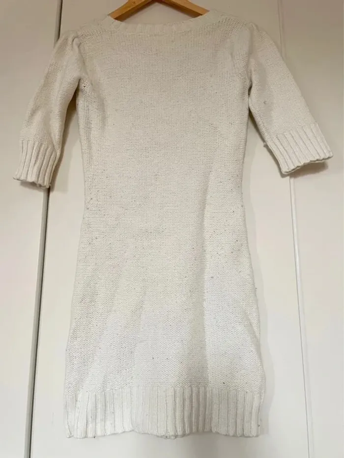 Robe pull blanche edeis - photo numéro 2