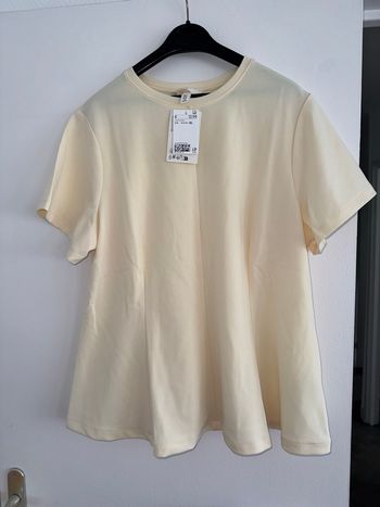 blouse évasé jaune H&M