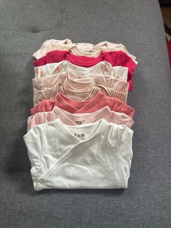 Lot de 9 bodies bébé fille – Tape à l’Œil – 3 mois – Très bon état
