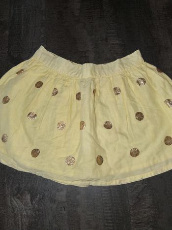 Jupe jaune à pois Tape A L’Œil