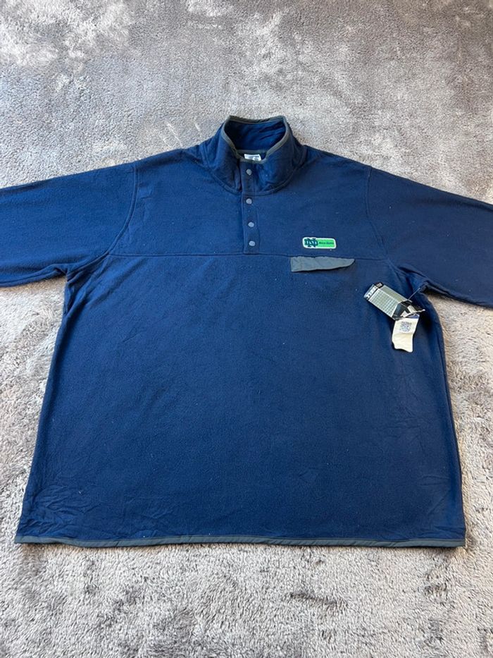 Pull polaire universitaire Notre-Dame Russell bleu marine avec logo brodé – Taille XXL - photo numéro 6