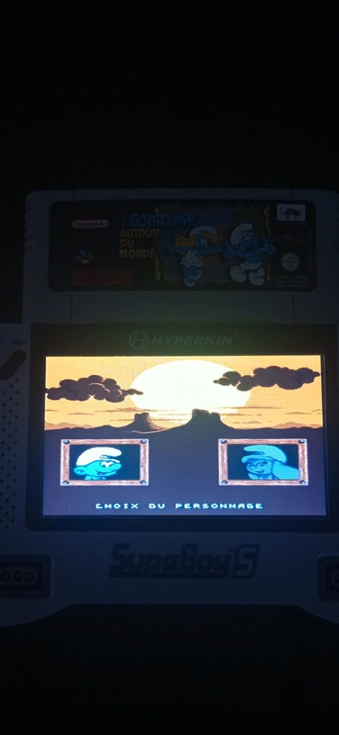 😍 rétro gaming les Schtroumpfs autour du monde super Nintendo SNES euro - photo numéro 6