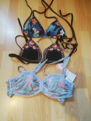 Lot de 3 hauts de maillot de bain