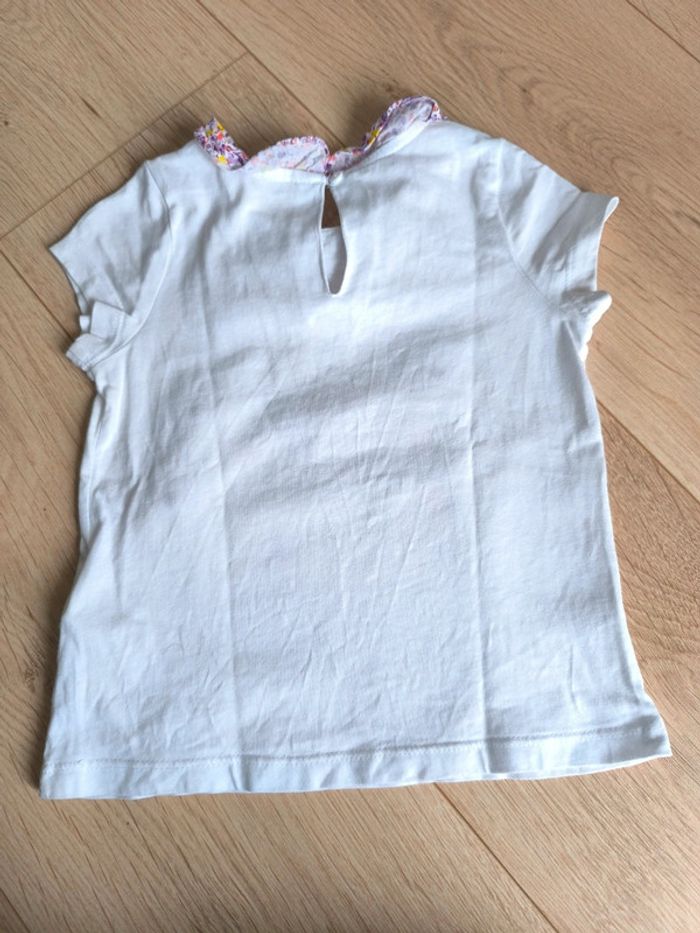 T-shirt fille DPAM fleuri léopard - 24 mois 86cm - photo numéro 2
