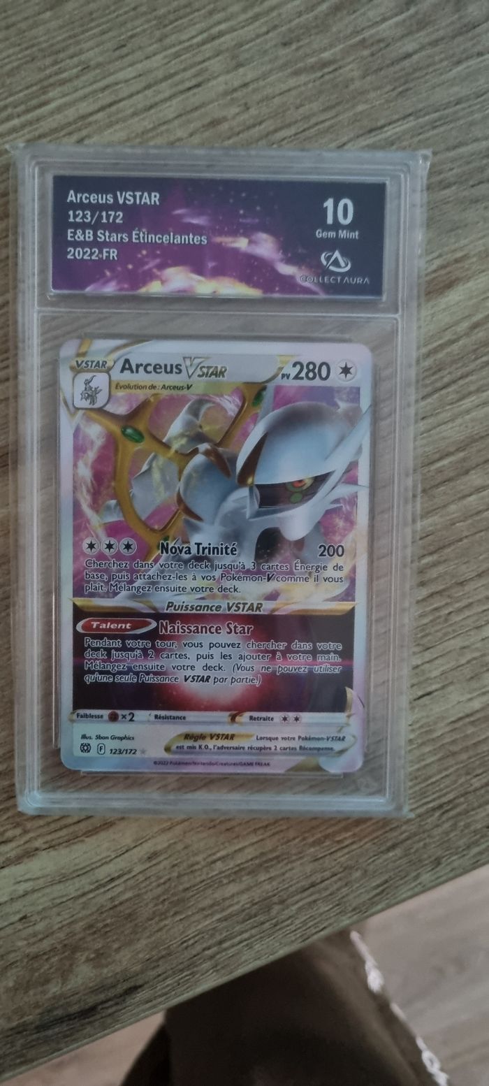 Arceus vstar 123/172 gradé 10 collect aura - photo numéro 1