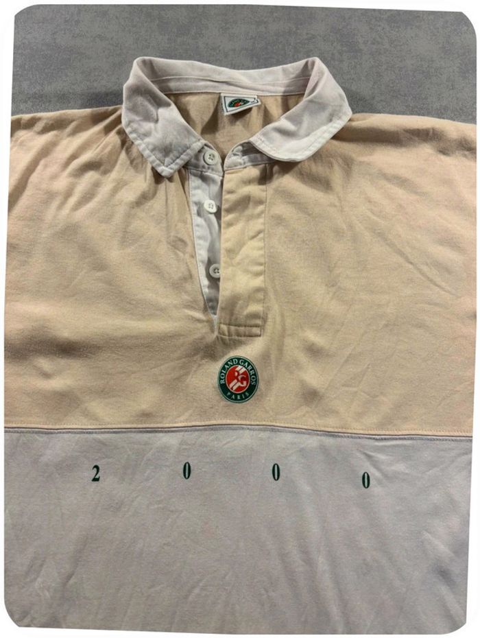 Polo Vintage Roland Garros 2000 Taille M - photo numéro 2