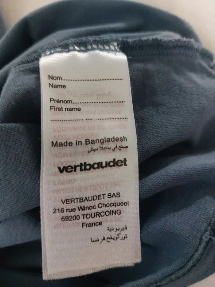 Tee-shirt manches longues Vertbaudet taille 12 mois - photo numéro 4