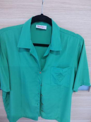 Chemisier vert pierre taille 42