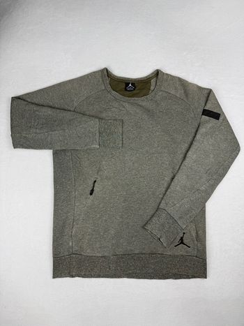 Sweat Nike Jordan homme taille XL kaki Jumpman coton mélangé poche zippée #00125