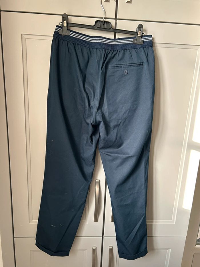 Pantalon chino costume bleu marine Zara - photo numéro 3
