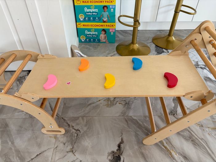 Parcours motricité bois montessori