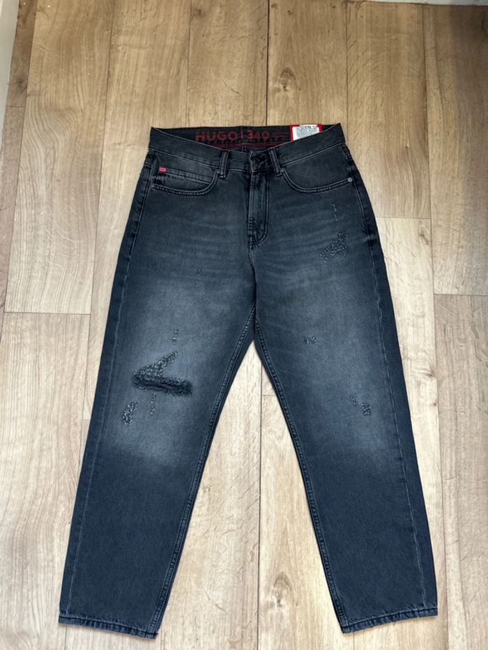 Jeans gris foncé Hugo boss loose tapered fit W30 L32