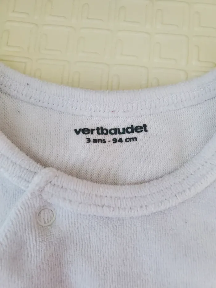 Pyjama velours 3 ans 92cm - photo numéro 2