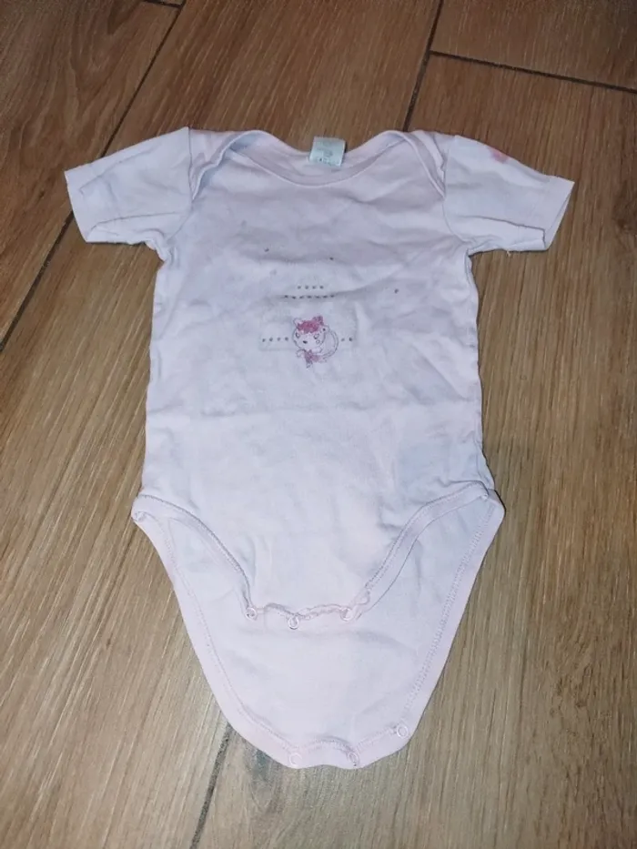 Lot de 9 bodies bébé fille 24 mois manches courtes - photo numéro 8