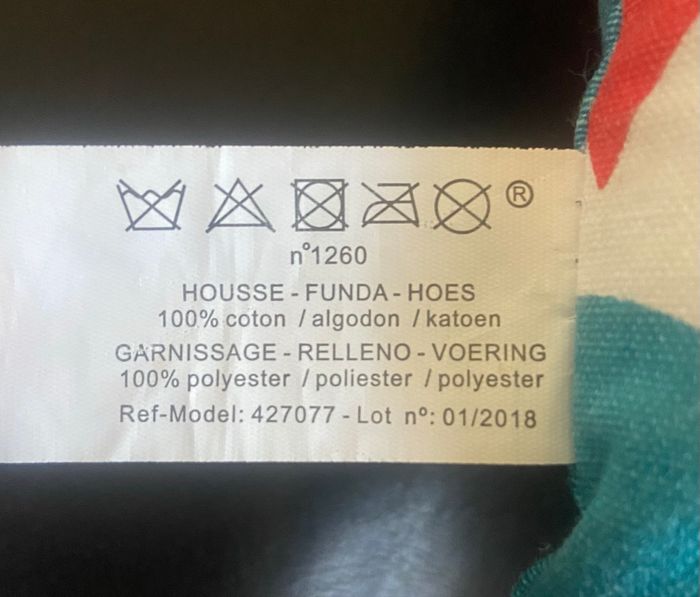 Lot de 3 coussins »Tati »tricolores - photo numéro 7