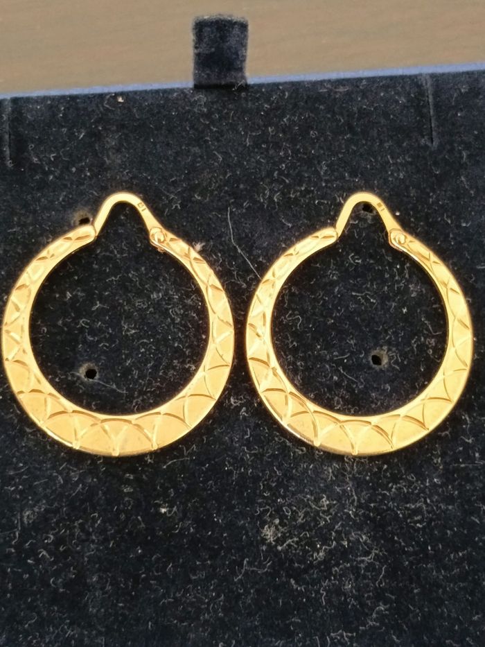 Créoles plaqué or .