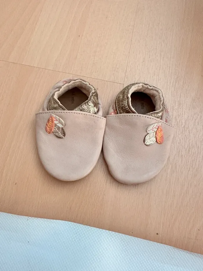 Chausson robeez plume et fleur 0/6m