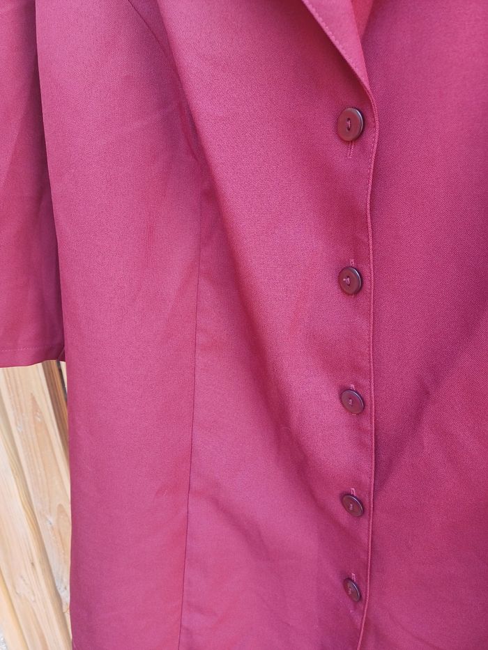 Jolie veste légère rouge bordeaux - photo numéro 5