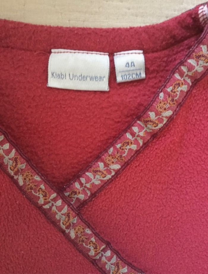 Robe de chambre bordeaux - photo numéro 2