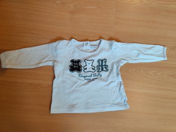 Tee shirt ml nounours neuf garçon 12 mois