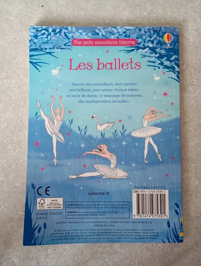 Livre d'activité autocollant " les ballets " - photo numéro 2