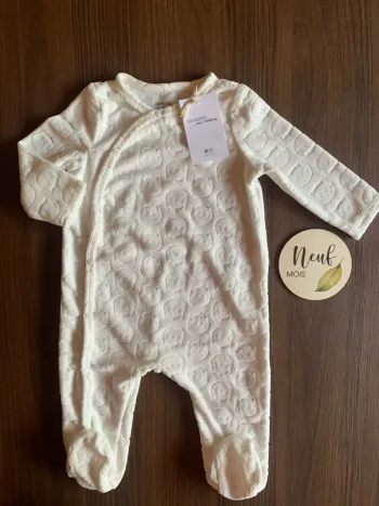 Pyjama velours 9 mois DPAM neuf