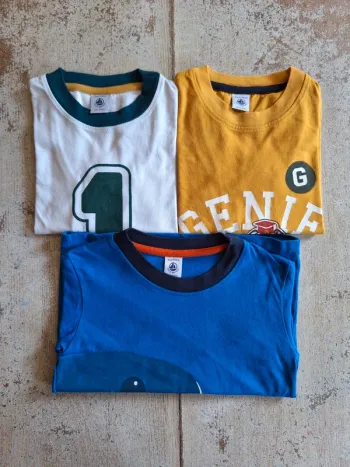 Lot de 3 t-shirts Petit Bateau - 5 ans