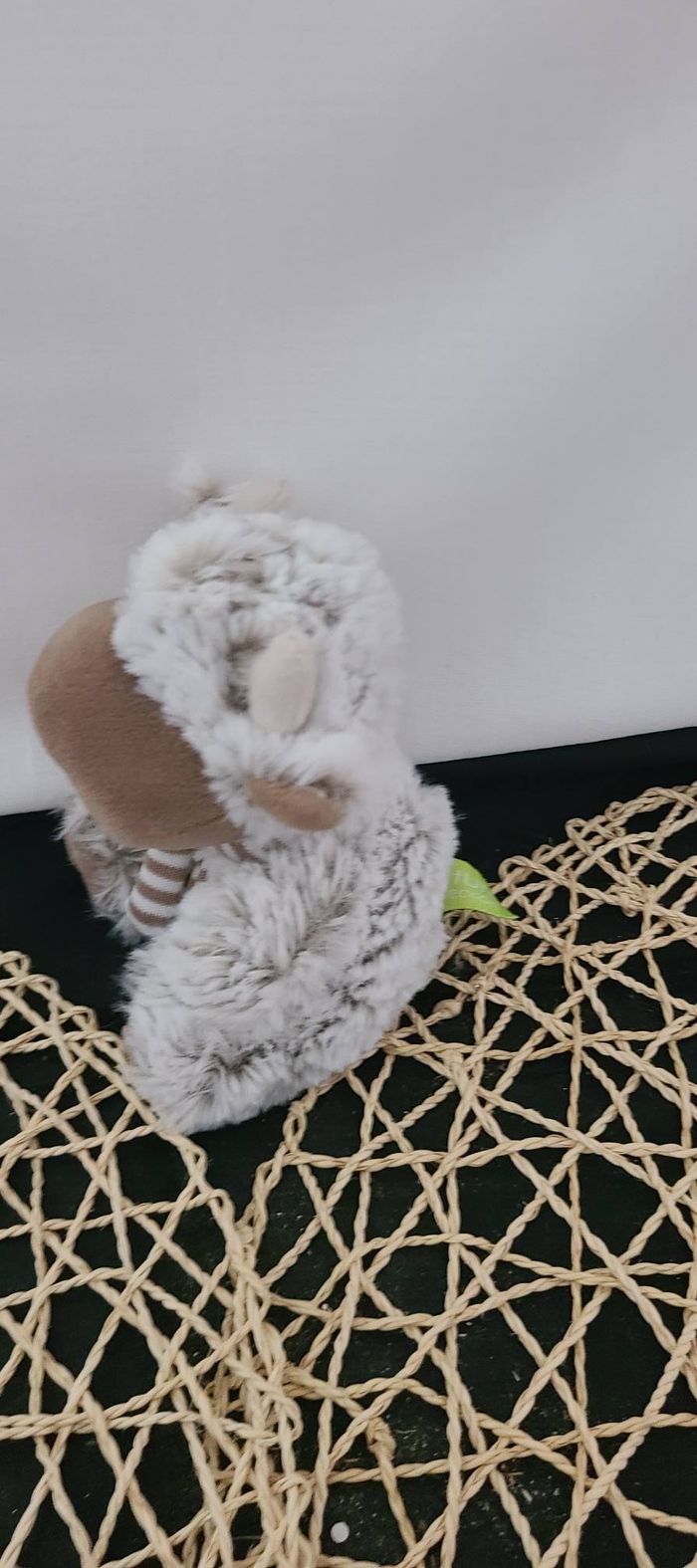 Doudou peluche vache marron NATURE COLLECTION - photo numéro 2