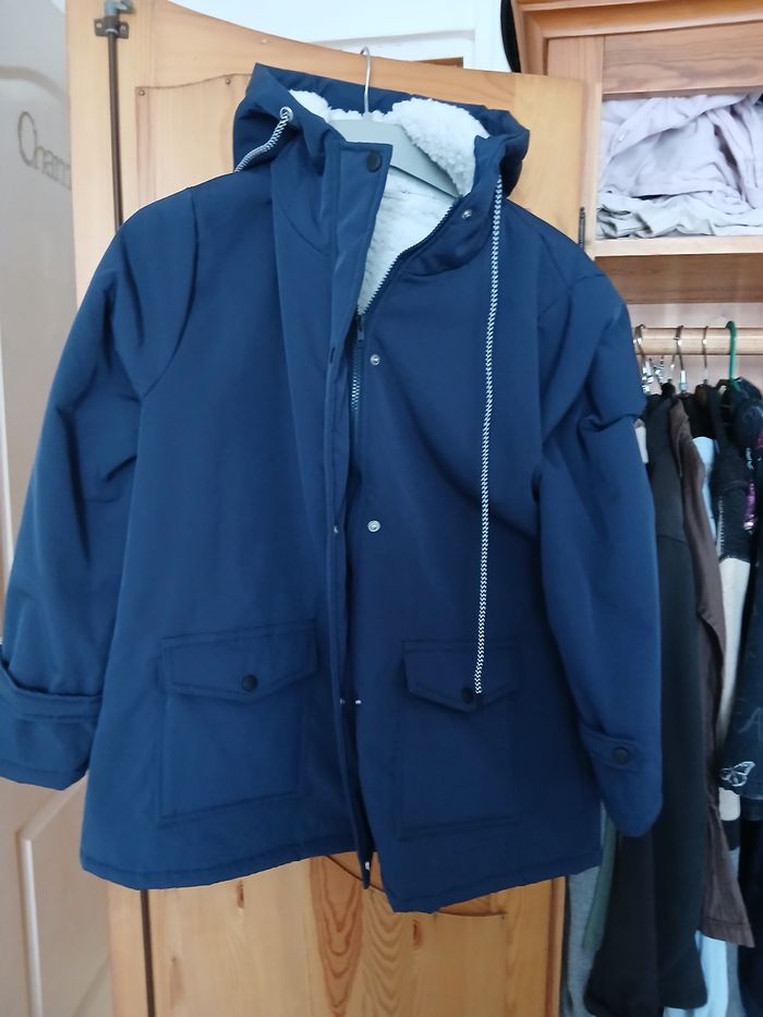 Manteau mi long molletonné femme