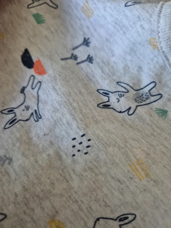 Combi short 18 mois lapin - photo numéro 3