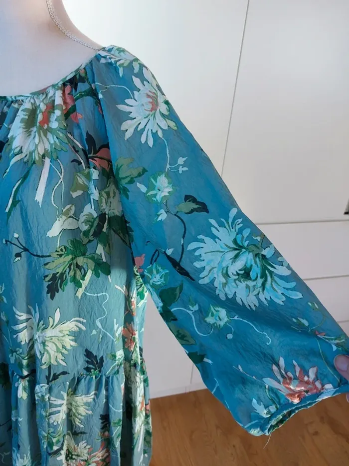 Magnifique robe volantée motifs fleuris - photo numéro 4