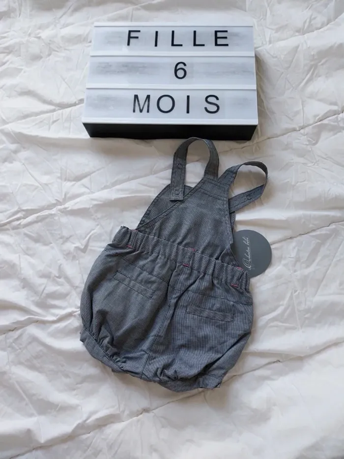 Salopette short fille 6 mois Orchestra - photo numéro 2
