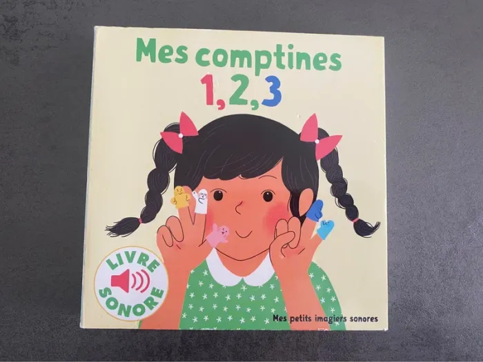 Livre sonore « Mes comptines 1, 2, 3 » Gallimard Jeunesse