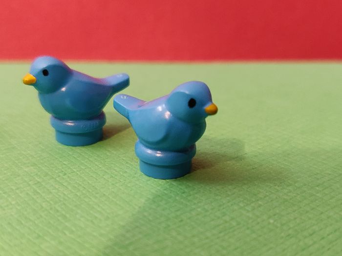 Lot 3 oiseaux bleus Lego - en parfait état - vrai Lego - photo numéro 2