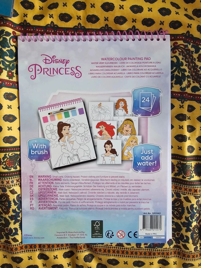Cahier des princesses disney à peindre - photo numéro 2
