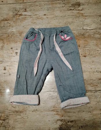 Joli pantalon en lin fille 3 mois