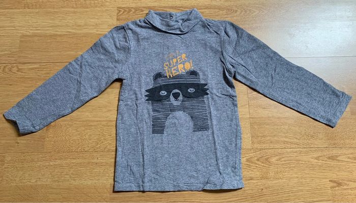 Lot de 2 t-shirt manches longues col roulé 36 mois - photo numéro 2