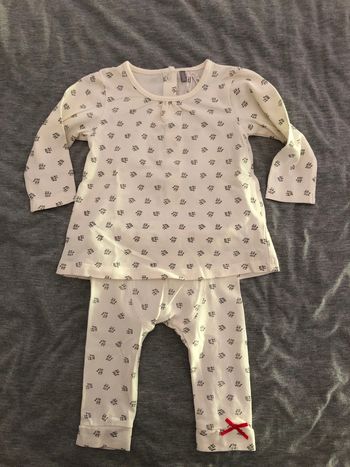 Ensemble t-shirt manches longues & legging assorti 3 mois