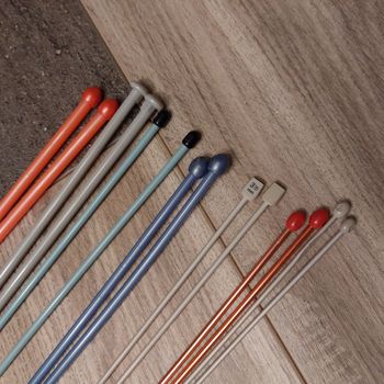 Aiguilles tricoter toutes tailles Lot n°16 de 7 paires