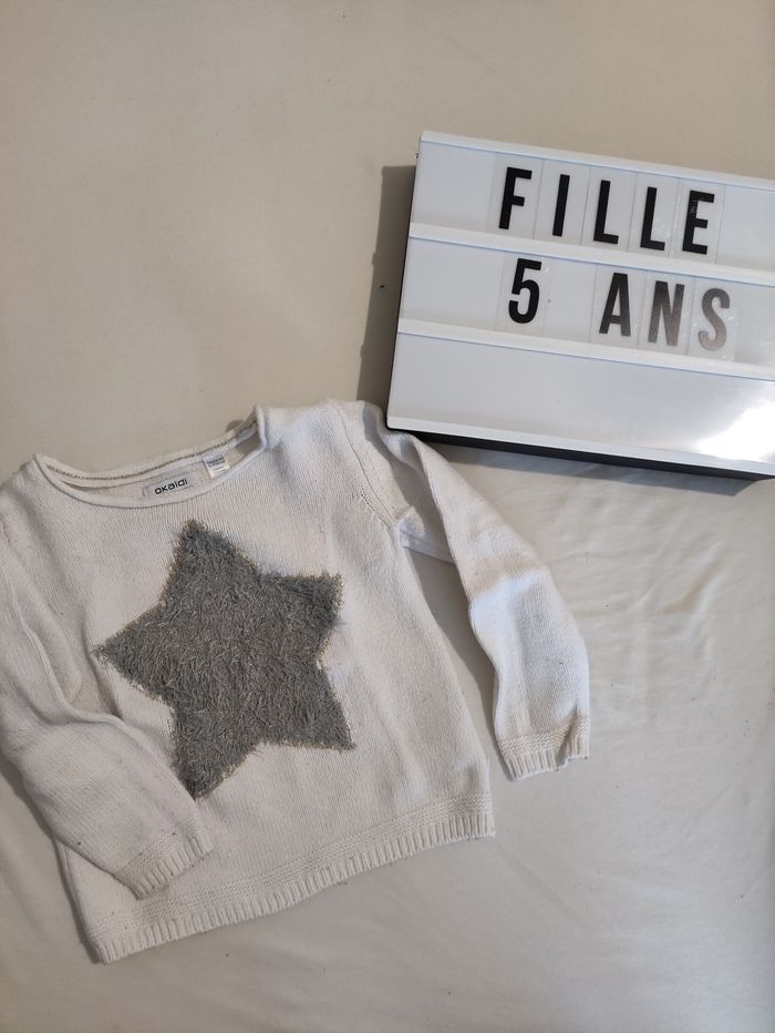 Pull en maille blanc