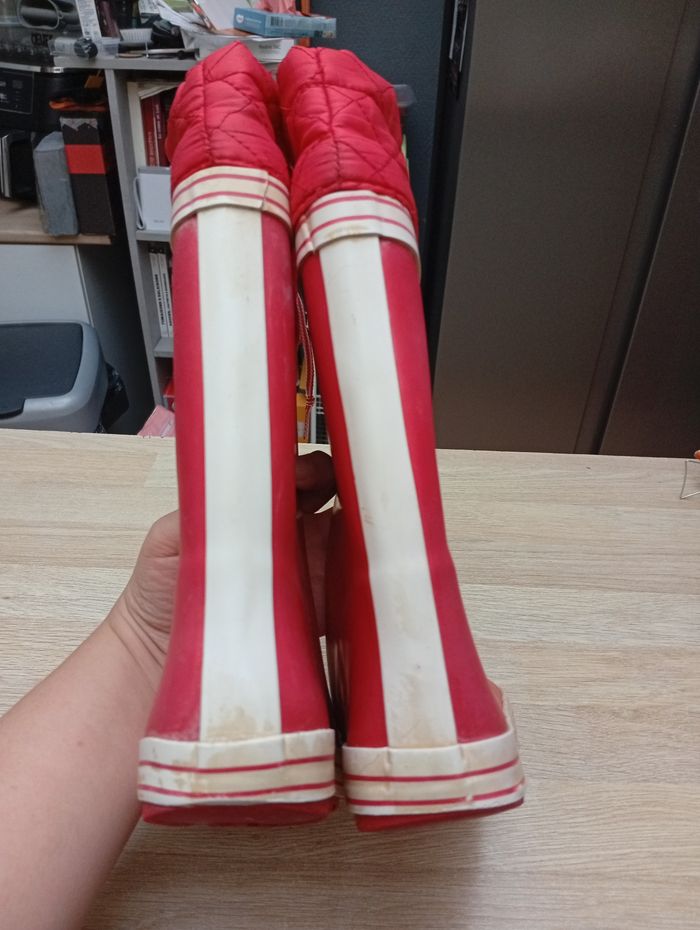 Bottes de pluie rouge Vertbaudet Taille 32 - photo numéro 7