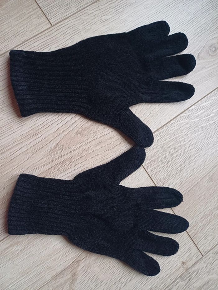 Gants noirs femme
