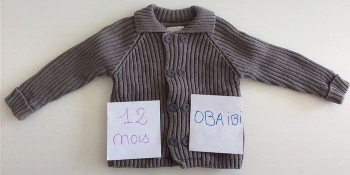 Gilet Obaibi gris foncé