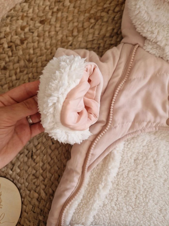 Combinaison pilote polaire rose bébé fille 1 mois La Redoute - photo numéro 4